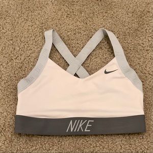 Nike White Sports Bra